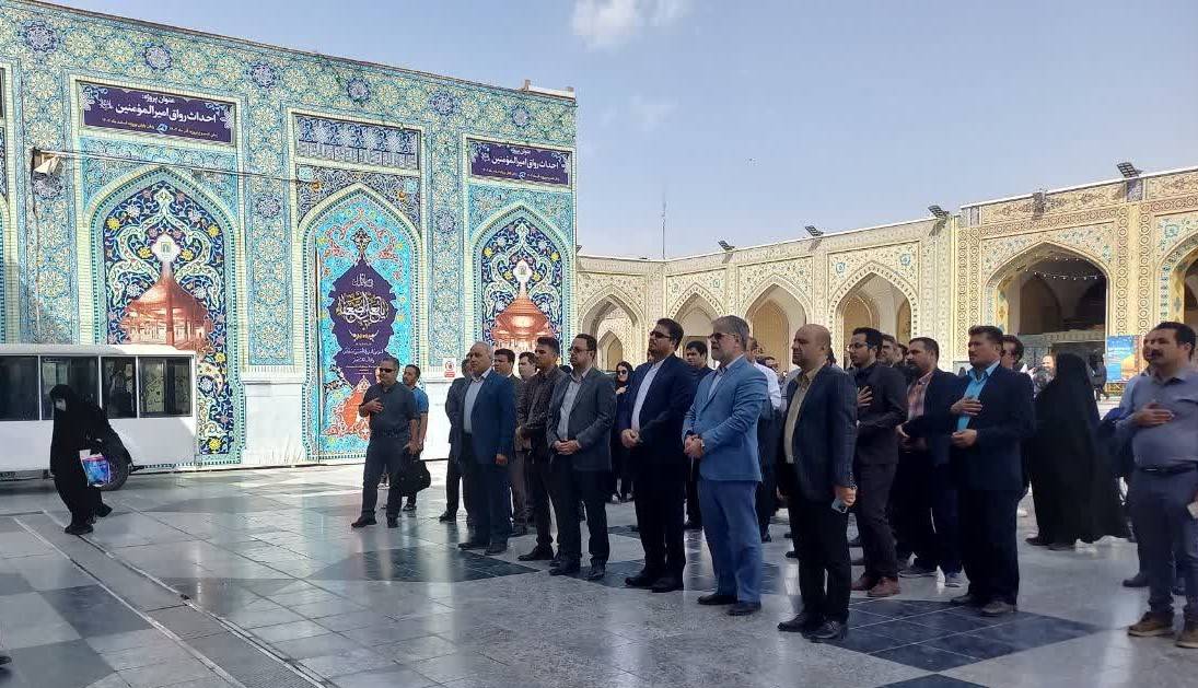 زیارت بارگاه منور رضوی توسط کارکنان و مدیران به مناسبت دهه کرامت