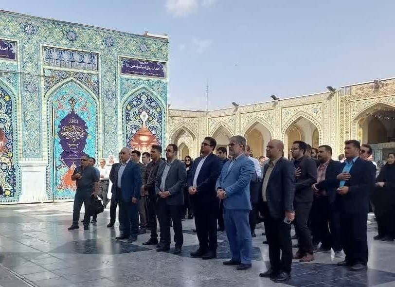 زیارت بارگاه منور رضوی توسط کارکنان و مدیران به مناسبت دهه کرامت
