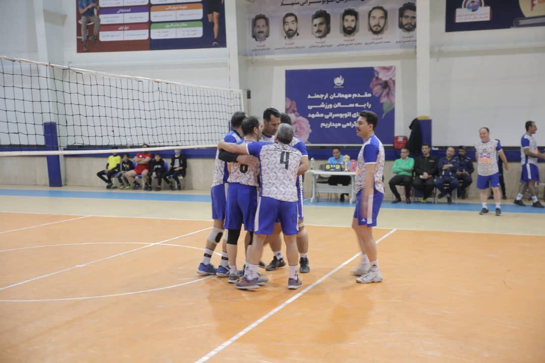 قهرمانی تیم والیبال شرکت همیاران شمال شرق در مسابقات سازمان اتوبوسرانی شهرداری مشهد